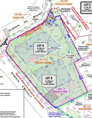 Plan lot a et b - Immobilière Dabreteau